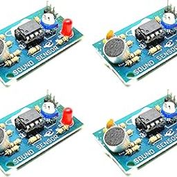 INVENTO 4Pcs Sound Sensor Big Microphone Sensor High Sensitivity Sound Detection Module Indian Make For DIY-79