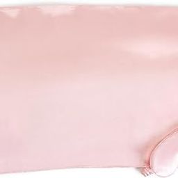 Two's Company Rose Satin Pillowcase and Eye Mask Set in Gift Box-16