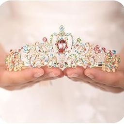Crystal Tiara Crown for Women and Girls, Elegant Princess Crown with Combs, Tiaras for Women, Bridal Party, Ball, Birthday, Hair Accessories for Brides and Bridesmaids-image-12