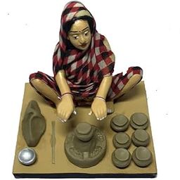 Handmade Clay Human Figure Beautifully Crafted Pottery Maker-image-52