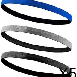 LOOM TREE® 5x3x Sport Hair Band Elastic Anti Slip Sweatband for Running Football Gray | Fitness Running & Yoga | Other Fitness Running & Yoga-image-93