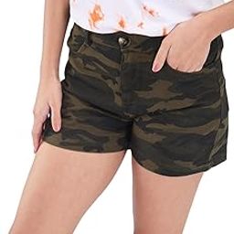 Women Camouflage Printed Shorts | Cotton Blend, High Rise, Regular Fit | Stylish Design, Comfortable Wear, Machine Washable | Casual Occasions, Trendy Look-image-66