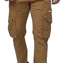 Khaki Rfd Twill Lycra Mid Rise Trousers for Men-image-55