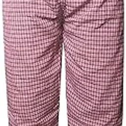 krystle Men's Cotton Checkered Pajama-(Red)-picture-8