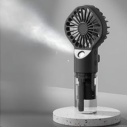 Mini Portable Fan With 𝐍𝐞𝐰𝐥𝐲 𝐋𝐚𝐮𝐧𝐜𝐡𝐞𝐝 𝟐𝟎𝟐𝟓 𝐖𝐢𝐭𝐡 𝐒𝐮𝐦𝐦𝐞𝐫 𝐖𝐚𝐫𝐫𝐚𝐧𝐭𝐲, 4 Speed Personal handheld Fan with Mist Spray Humidifier, 2000mAh Rechargeable (Black)-31