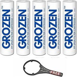 Grozen PP Spun Filter for All Types of RO Water purifiers (5 Unit, 1 Spanner) RO Spun Filter Cartridge Sponge Replacement Water Filter Candle-17
