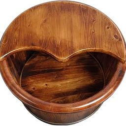bnf® Wood Foot Bath Pedicure Tub SPA Washing Bowl Bucket for Sauna Travel Bedroom 21cm height Health & Beauty | Nail Care Manicure & Pedicure | Spas Baths & Supplies-image-47