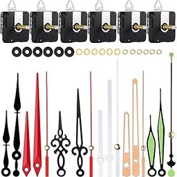 ARTISOUL® 6 Set DIY Wall Clock Movement Mechanism Repair Parts Hanging Clock Mechanism Axis 28Mm Thread22Mm | Home Decor | Clocks | Replacement Parts & Tools-image-58