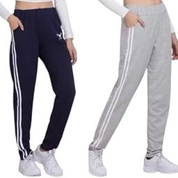 Women's Athletic Running Trackpants with Side Pockets | Stretchable Cotton Blend | Lower Gym Wear for Ladies | Regular Fit Joggers | Trouser | Mesh Workout Legging (Set of 2)-picture-48