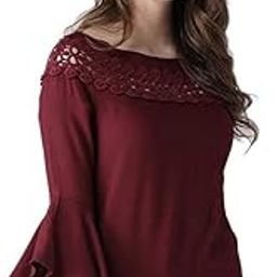 Women's Crepe Printed Solid Multicolor Top/Western Top for Girl's and Women's-image-96