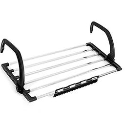 KERFORA Portable Clothes Drying Rack for Balcony, Foldable Railings Windowsill, Clothes Drying Rack Window,Folding Towel Rack,Window Hanging Cloth Drying Racks-image-23