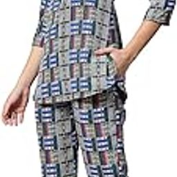 Women Grey & Multicoloured Printed Tunic and Trouser Co-Ords-picture-18