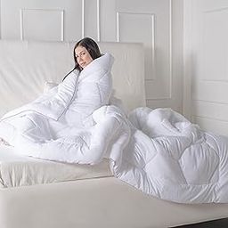 SPREAD SPAIN Microfiber Lavender 350 GSM, Extreme Luxury Winters Quilt, Ultra Soft & Super Cosy Comfort for All Seasons, Lightweight & Breathable, Single, 60x90 Inches| TC - 350-picture-30