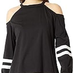 miss chase Women's Maroon Cotton Cold Shoulder Sweatshirt-picture-5