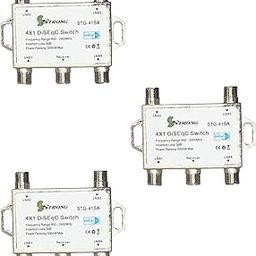 Vtronix STG-41SA 4 x 1 DISEqC Switch Full HD 1080p - Premium Satellite TV Switch for High Definition (Pack of 3)-10