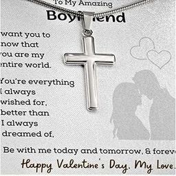925 Sterling Silver Necklace For Boyfriend, Personalised Valentines Day Pendant Gift For Him, Wife Or Girlfriend Necklace-image-35