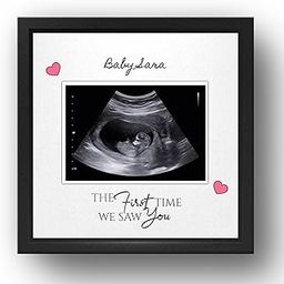 Smile Shop India - Personalized Baby Sonogram Photo Frame – Custom Ultrasound Picture Frame Wall or Table Decor – (Customizable) (Design 1)-31