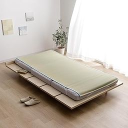 Iyashi 112292920040701 Iyashi Grass Mattress Pad, 34.6 x 78.7 inches (88 x 200 cm), Single, Blue-26