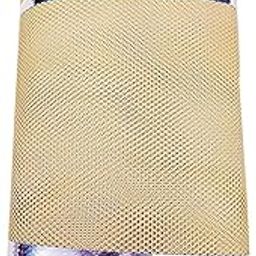 MASTANO Can Can Net Solid Fabric Big Hole Polyester Material for Tailoring Designer Lehengas, Gowns (Light Beige)(11 inch x 10 Meter)-image-67
