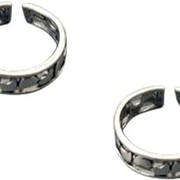 Jewellery 925 Sterling Silver Crescent Moon SilverToe Ring Set for Women-image-46