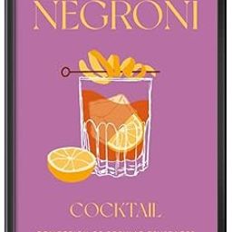 FRAME WALE BHAIYA Home Decor Frames - Negroni Cocktail Drink Modern Art Wall Framed Paintings for Office, Dining, Living Room Decoration (12inchx18inch,Framing with Leminated Poster),FWBDRNK86C-image-89