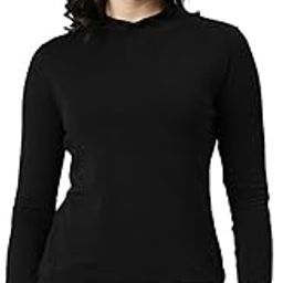Stylish High Neck Cotton Frill Tees/T-Shirt/Tops with Full Sleeves for Women-image-97