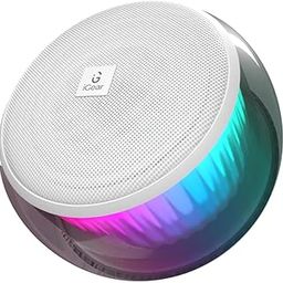 iGear Buzzy Portable Bluetooth Mini Speaker, TWS Function for Home Party, Twin Pairing, FM Mode, TF/SD Card Slot, AUX-in, 360° RGB Lights, Auto-Pairing, Type-C Rechargeable, Wireless Speaker (White)-17