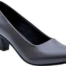 Women's Formal Patent Ballet Heels | Elegant, Comfortable & Polished Closed-Toe Footwear for Office & Events - 152-picture-1