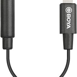 Female 3.5mm TRRS to Lightning Adapter Cable, BOYA K3 3.5mm to Apple MFi Certified Lightning Microphone Cable Compatible with iPhone, iPad Smartphones and Tablets(6cm)-picture-15