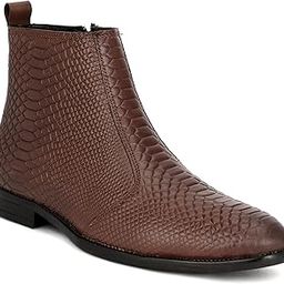 Comfortable Stylish Casual Pure Leather Zip Chelsia Boot for Men (BOOT-03-ZIP)-image-19