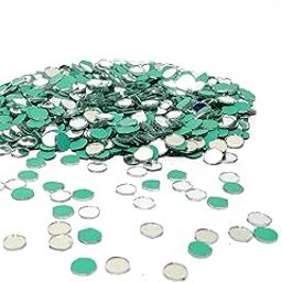 PRANSUNITA 750 pcs Mini Round Shape Glass Mirror Size 8 mm Dia for DIY Projects, Embroidery, Art and Craft and Jewelry Works, Framing, Decoration-picture-24