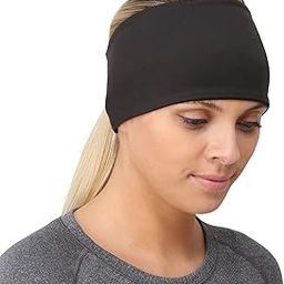 TrailHeads Ponytail Headband Women s Performance Running Ear Warmer with Reflective Accents - Adrenaline Series Black-picture-17
