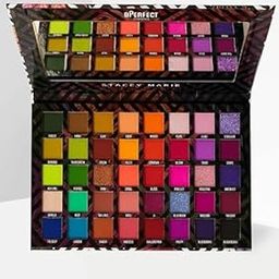 Perfect Makeup Cosmetics Love Tahiti Eyeshadow Palette, 40 Vibrant Shades, Metallic and Matte Finishes,31 Matte Colors + 7 Shimmer & Metallic Shades #Makeupartist First Choice-image-67
