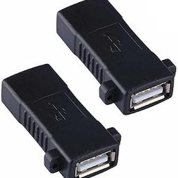 fdealz [ 2 Pieces USB 2.0 Coupler Adapter Type A Female to Female Bridge Extension Connector, USB2.0 Female to Female, USB2.0 Cable Connector Joiner-image-33