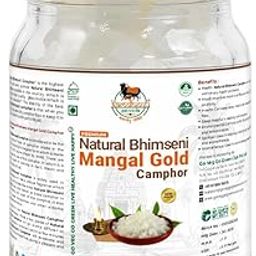 Natural Bhimseni Mangal Gold Camphor | 100% Pure Traditional Camphor | Premium Grade for Pooja, Aromatherapy, Air Purification (25gm)-image-87