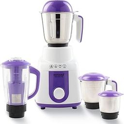 Kutchina Milano Excel Mixer Grinder 750 Watt with 4 Jars (Juicer Jar, Liquidizing, Wet Grinding, Chutney Jar) | Stainless Steel Blades | Juicer Grinder Mixer 750+ Watt | 2Yrs on Product, 5Yrs on Motor-picture-8