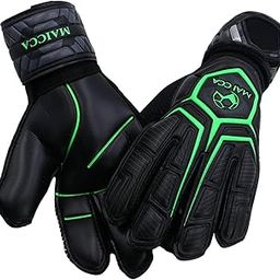 SAZ DEKOR Goalkeeper Gloves Nonslip Adjustable Professional Breathable Football Gloves Black Green Size 10-image-98