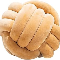 Soft Knot Ball Pillow 22cm Hand Woven Plush Toy for Sofa Car Home Decoration brown|Home & Garden | Home Decor| Pillows|1 Soft Knot Ball Pillow-image-60