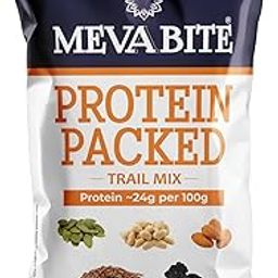 Mevabite Protein Packed Trail Mix (Pack of 10X43g), 430gms | 5 Superfood in 1 Mix, Almond, Pumpkin seeds (Turmeric Roasted), Peanut (Dry Roasted), Flax seeds, Seedless Black Raisin-image-63