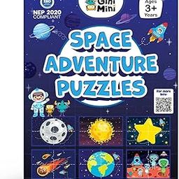 GiniMini Space Adventure Puzzles for Kids 3 4 5 6 Years | Educational 4 Piece Jigsaw Puzzle for Memory & Motor Skills | Learning Gift for Boys & Girls-picture-27