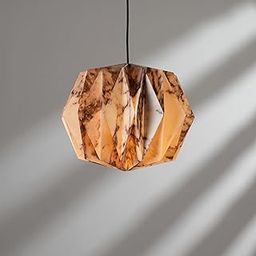 FIG Living Sphere Pendant Lamp with Elegant Marble Print | Handmade Ceiling Lamp Design | Best Lampshade for Living Room, Hallway, Cafe & Restaurant | Modern Design | (Bulb not Included)-image-74