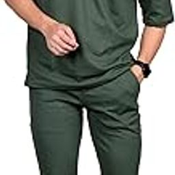 Men's Half Sleeve Tshirt with Full Length Bottom Co-Ord Set-picture-43