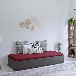 COUCH CULTURE Unique Engineered Wood Diwan Bed with Box Stoarge| Single Bed with Storage|DayBed (Finish Color -WENGE, Knock Down)-image-10