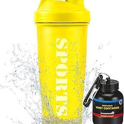 Amazing Sports Shaker Combo- Gym Shaker and Wheyloader/Funnel |Gym Shaker I Sipper Bottle I Protein Shaker Bottle IShaker Bottle|Gym Shaker Bottle-600ml Pack of 2 (Gym Shaker+ Whey Container)-image-91