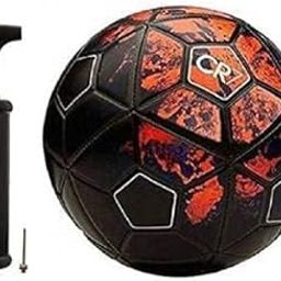 Snc Quatar World Cup Football With Free Air Pump (Size 5) (Cr7), Black-image-12