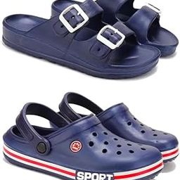 Lightweight,Classic Slider || Sandals with Clogs for Men-Combo(2)-3116-3015-image-23