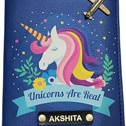 Poly Canvas Unicorn Unisex Passport Cover (Navy Blue)-image-57