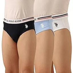 u.s. polo assn. Boys Mid Rise Cotton Spandex EKB09 Underwear Breifs - Pack of 3-picture-47