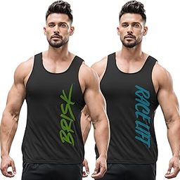 Pack of 2 Men's 3Colours RGB Sleeveless Gym Vest NCUT Combo- Lightweight Muscle Vest for Fitness, Workout, and Training-NCUT-image-87