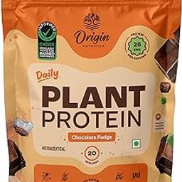 Origin Nutrition 100% Natural Plant Protein Powder (European Pea Protein Isolate & Pumpkin Seed Protein) Easy to Digest Chocolate Flavour with 25g Plant Based Protein,810g-4
